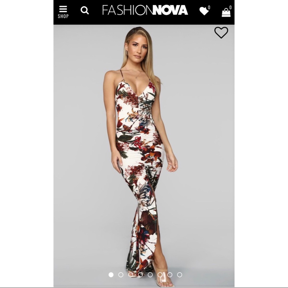 Fashion Nova floral maxi dress